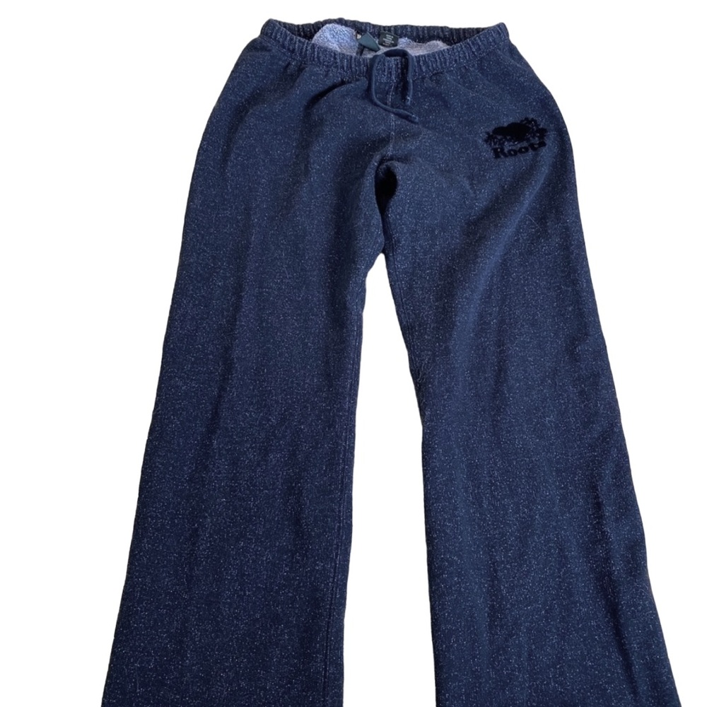 Roots - Wide Leg Sweatpants - Size Medium - Black Pepper